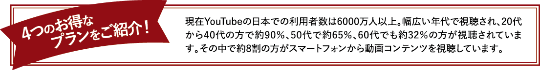 4つのプラン